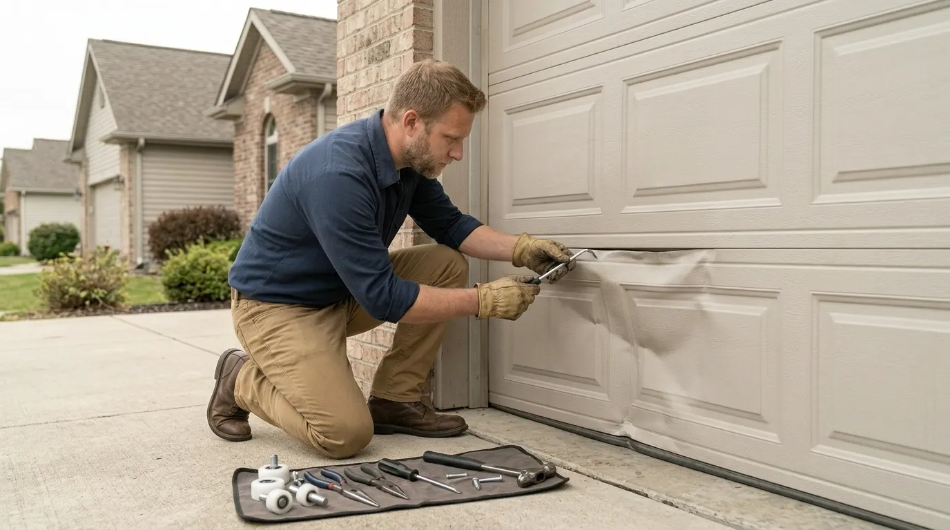 Garage door work by Tulsa Garage Door Co in Tulsa, OK