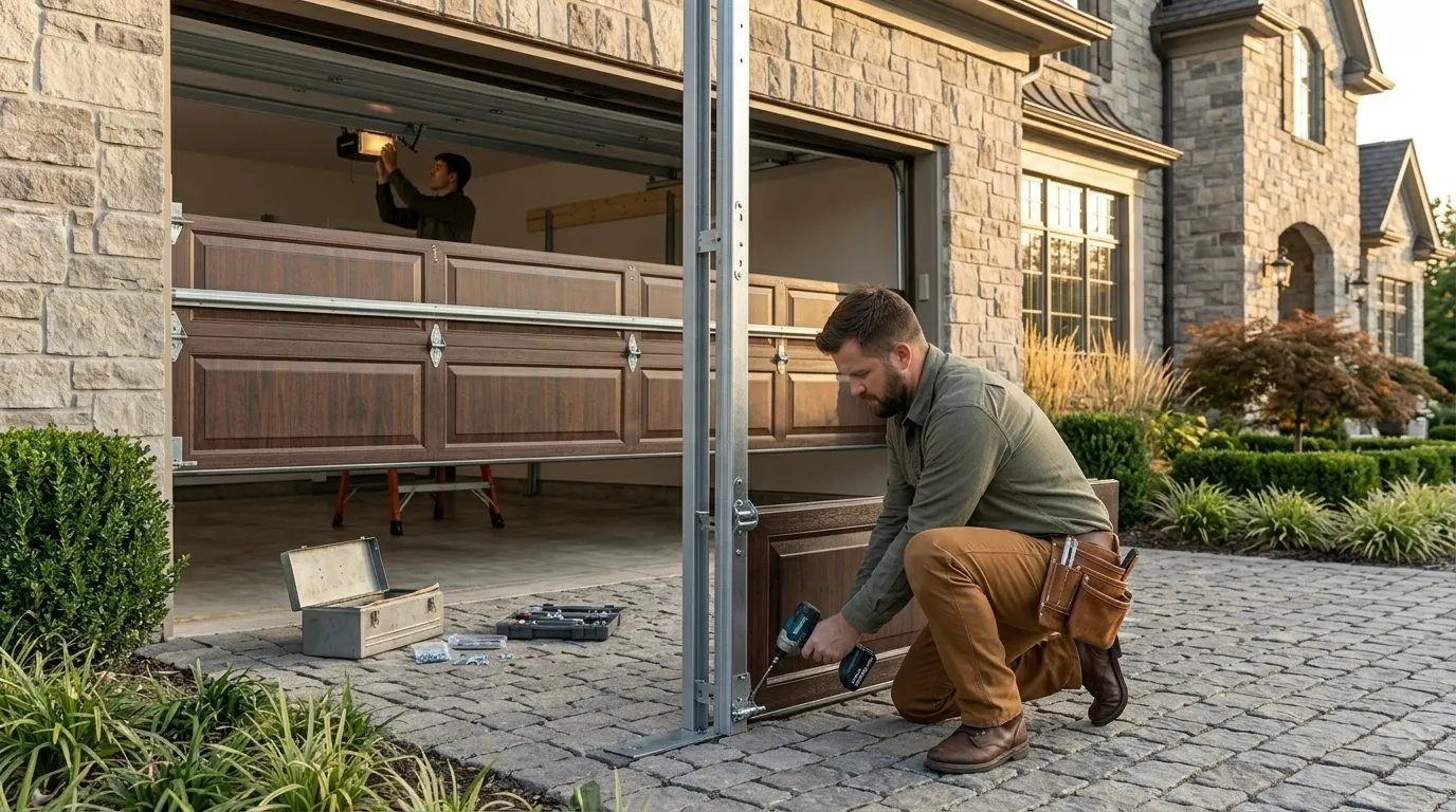 Garage door work by Tulsa Garage Door Co in Tulsa, OK