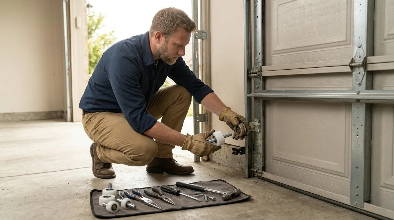 Garage door work by Tulsa Garage Door Co in Tulsa, OK