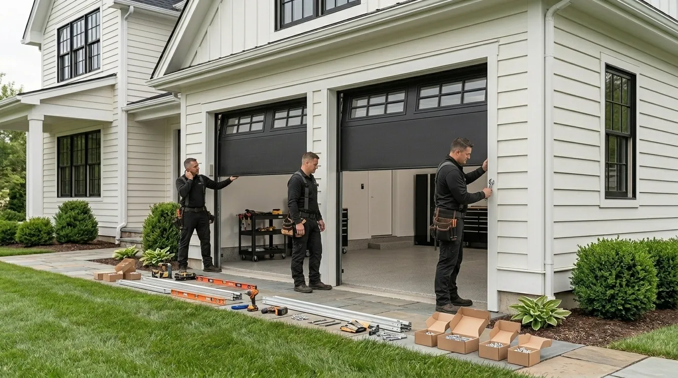 Garage door work by Tulsa Garage Door Co in Tulsa, OK
